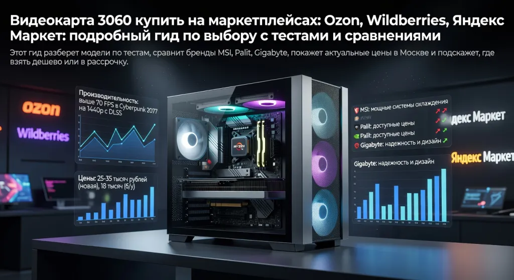 Видеокарта 3060 купить на маркетплейсах: Ozon, Wildberries, Яндекс Маркет: подробный гид по выбору с тестами и сравнениями