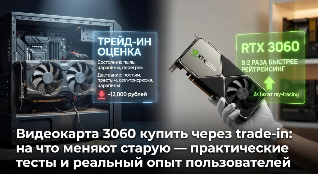 Видеокарта 3060 купить через trade-in: на что меняют старую — практические тесты и реальный опыт пользователей